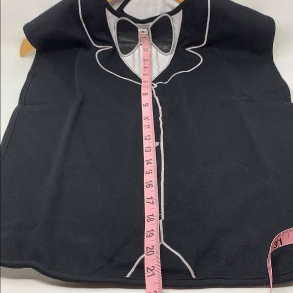 Frenchie Mini Couture Tuxedo Adult Bib NWT - Picture 8 of 8